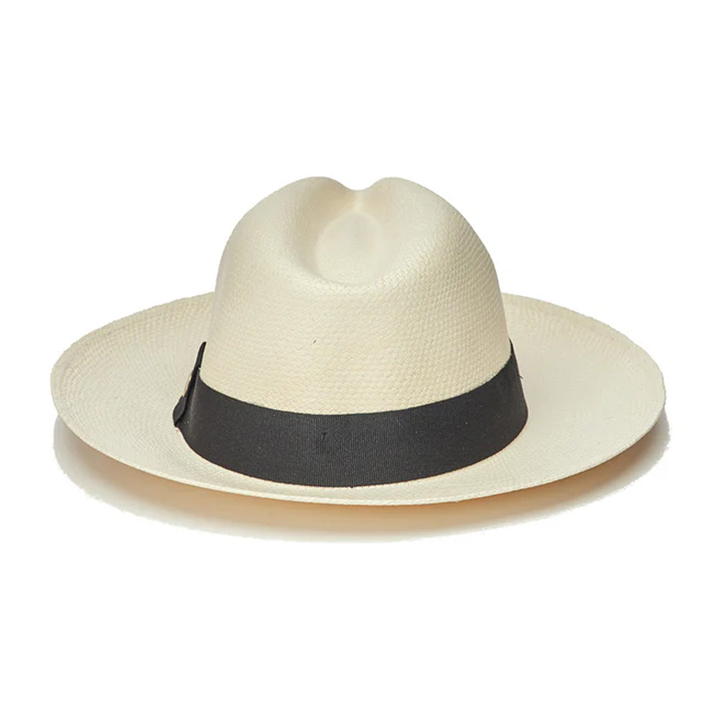 Austral Hats - White Panama Hat with Black Band