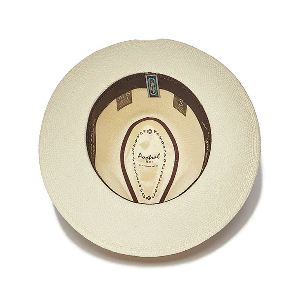 Austral Hats - White Panama Hat with Black Band