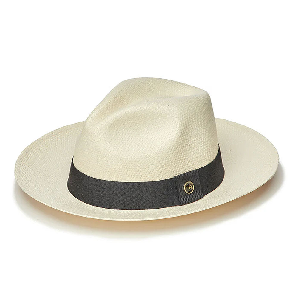 Austral Hats - White Panama Hat with Black Band