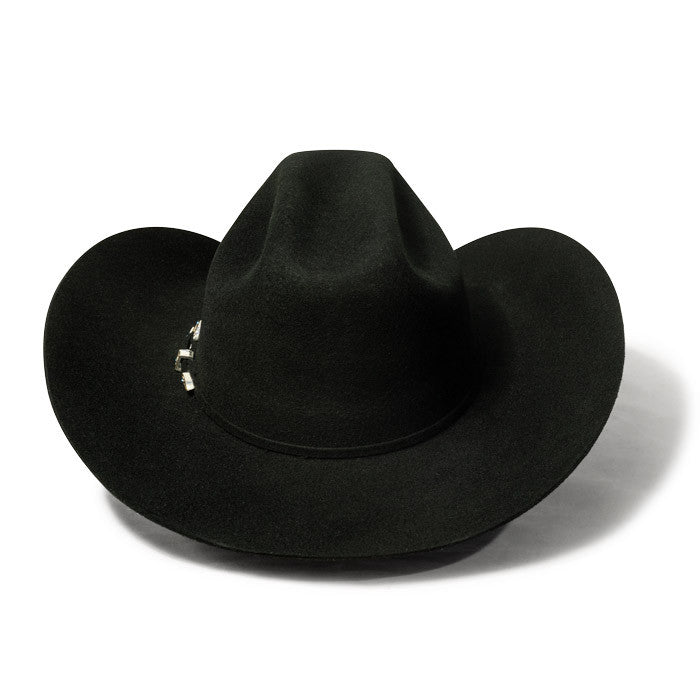 Bullhide Hats by Montecarlo - 4X "Kingman" Wool Felt Black Cowboy Hat - Rhinestone Buckle