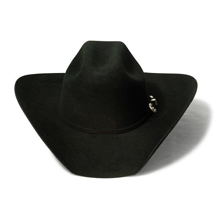 Bullhide Hats by Montecarlo - 4X "Kingman" Wool Felt Black Cowboy Hat - Rhinestone Buckle