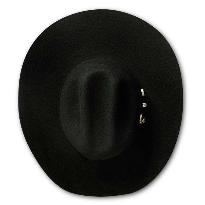 Bullhide Hats by Montecarlo - 4X "Kingman" Wool Felt Black Cowboy Hat - Rhinestone Buckle