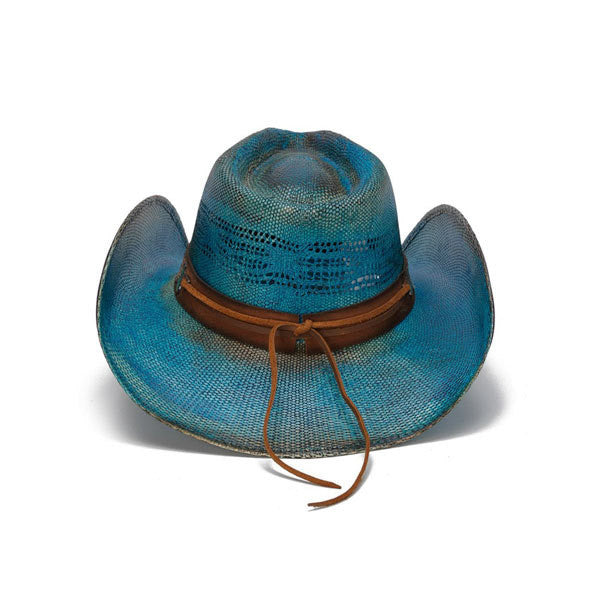 Stampede Hats - Blue Rose Straw Cowboy Hat