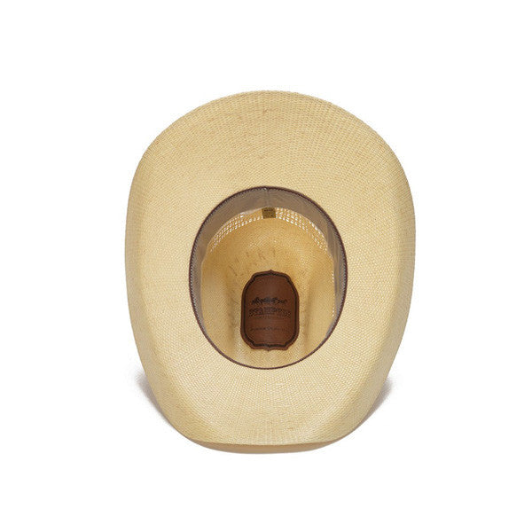 Stampede Hats - Beige 50X Bangora Cowboy Hat with Scalloped Leather Trim