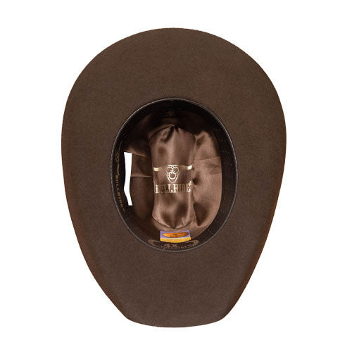 Bullhide Hats by Montecarlo - 4X "Kingman" Wool Felt Brown Cowboy Hat - Rhinestone Buckle