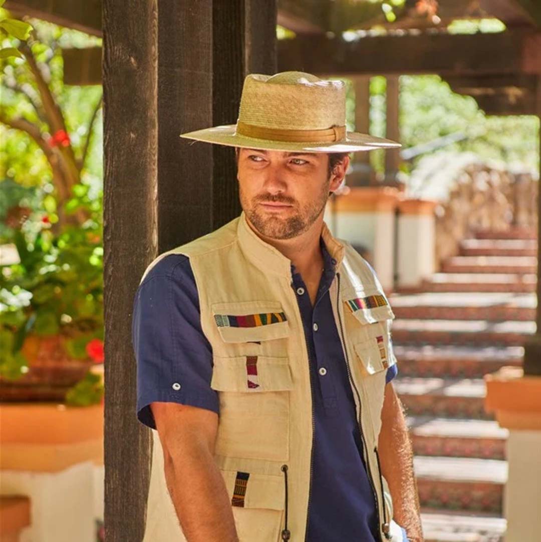 California Hat Company - Palm Leaf Gambler Hat