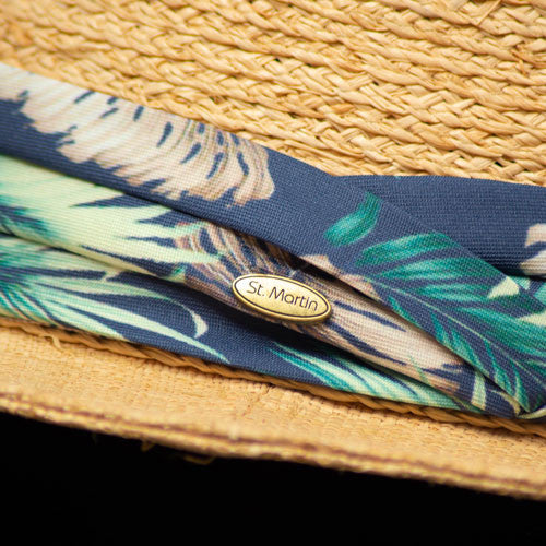 Saint Martin - Two Tone Raffia Safari Fedora