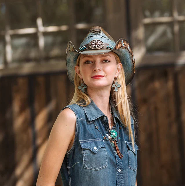 Stampede Hats - Turquoise Fox Cowboy Hat
