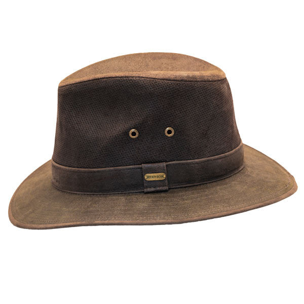 Stetson - Tullamore Distressed Leather Safari Hat