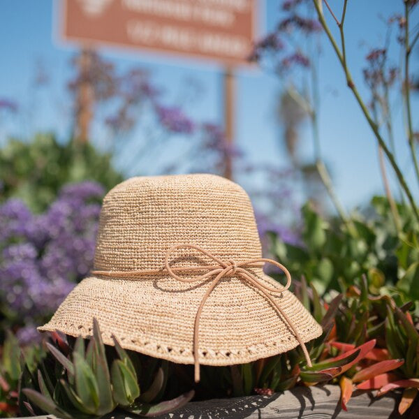 Sun 'N' Sand - Madelyn Crochet Raffia Cloche Hat