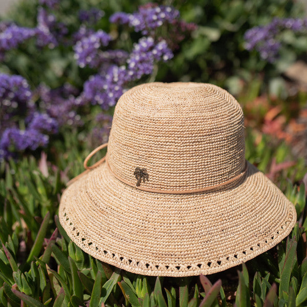 Sun 'N' Sand - Madelyn Crochet Raffia Cloche Hat