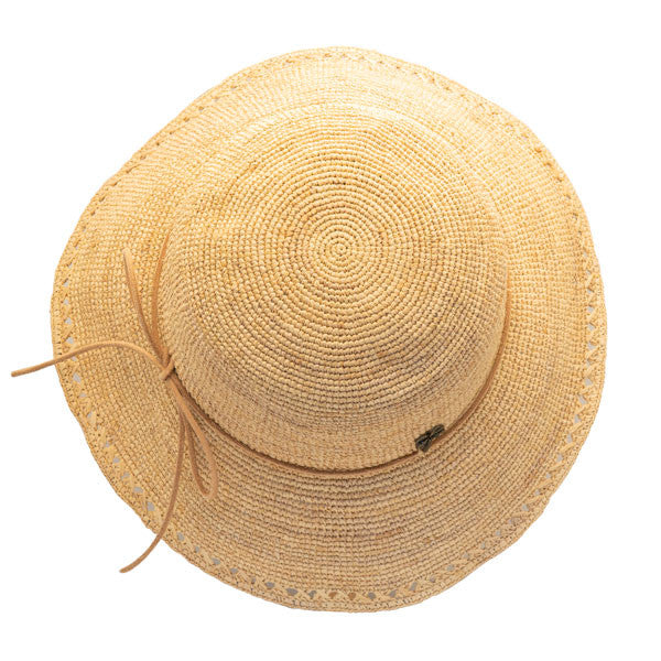 Sun 'N' Sand - Madelyn Crochet Raffia Cloche Hat