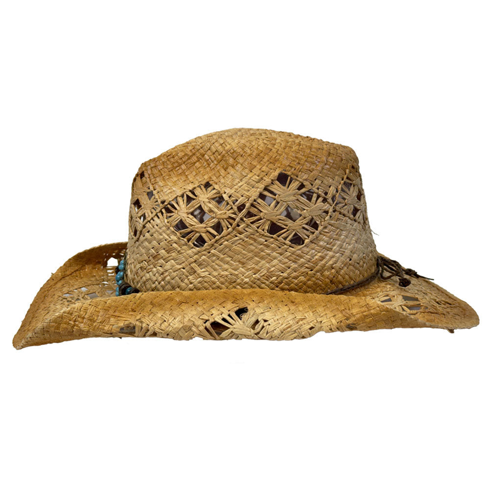 Bullhide Hats - Tequila Sunrise Raffia Cowboy
