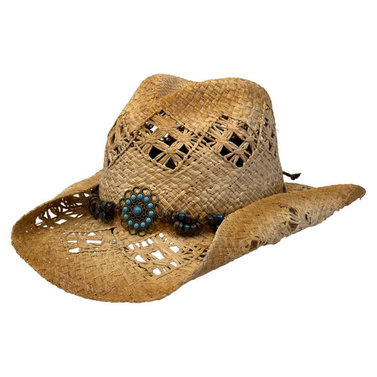 Bullhide Hats - Tequila Sunrise Raffia Cowboy