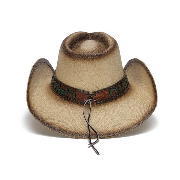 Stampede Hats - Mizzie Turquoise Gem Leaf Print Western Hat