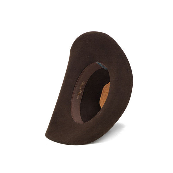 Stampede Hats - Brown Cowboy Concho Western Felt Hat