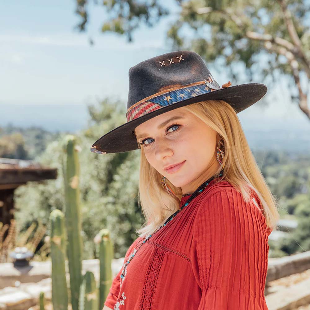 Stampede Hats - Ameri Felt Flat Brim Hat