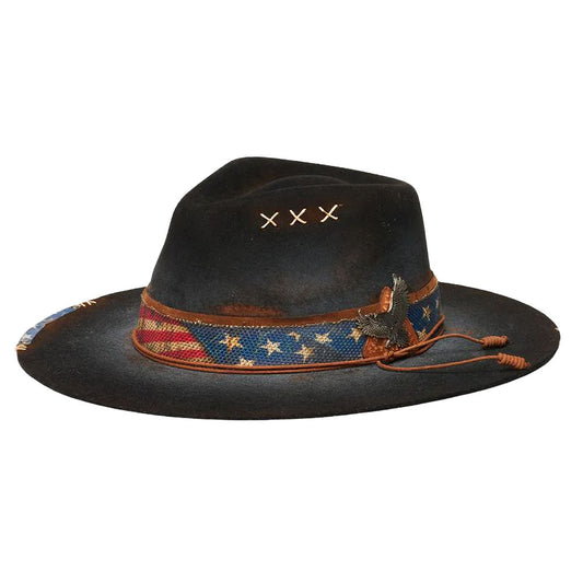 Stampede Hats - Ameri Felt Flat Brim Hat