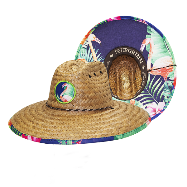 Peter Grimm - Flamingo Straw Lifeguard Hat