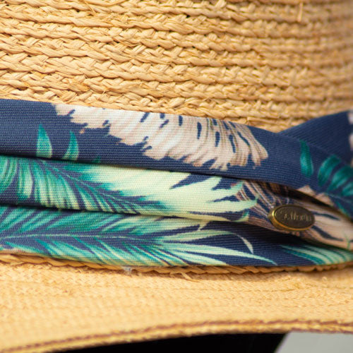 Saint Martin - Two Tone Raffia Safari Fedora