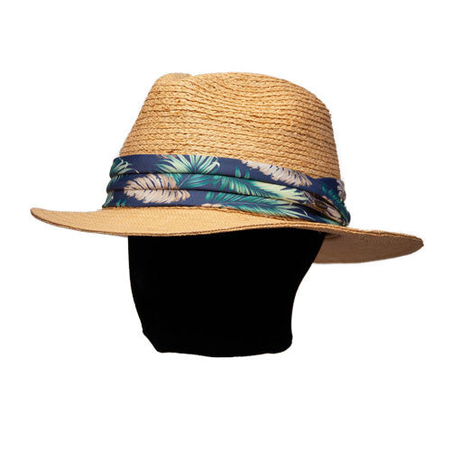 Saint Martin - Two Tone Raffia Safari Fedora