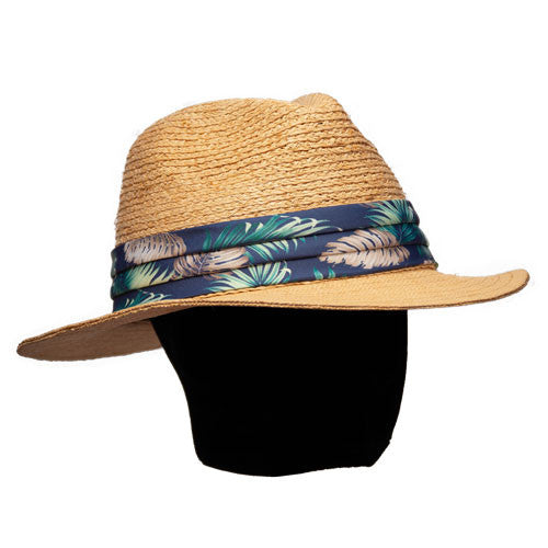 Saint Martin - Two Tone Raffia Safari Fedora