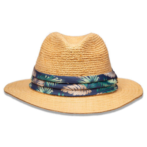 Saint Martin - Two Tone Raffia Safari Fedora
