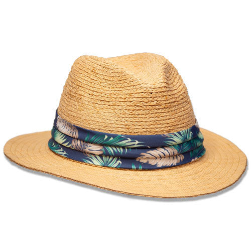 Saint Martin - Two Tone Raffia Safari Fedora