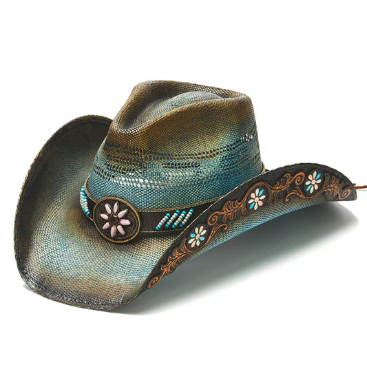 Stampede Hats - Turquoise Fox Cowboy Hat