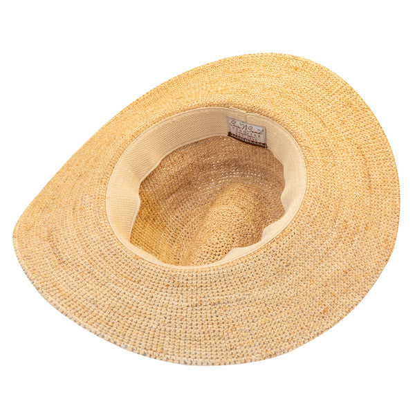 Sun 'N' Sand - Ian Fine Raffia Fedora Hat