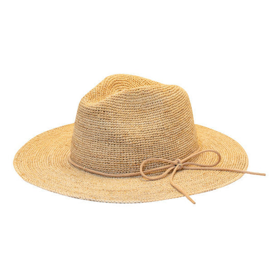 Sun 'N' Sand - Ian Fine Raffia Fedora Hat