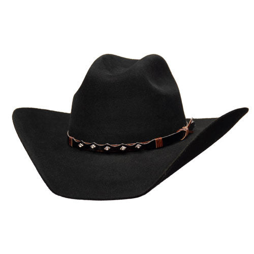 Bullhide Hats by Montecarlo - 8X "True West" Wool Felt Black Cowboy Hat